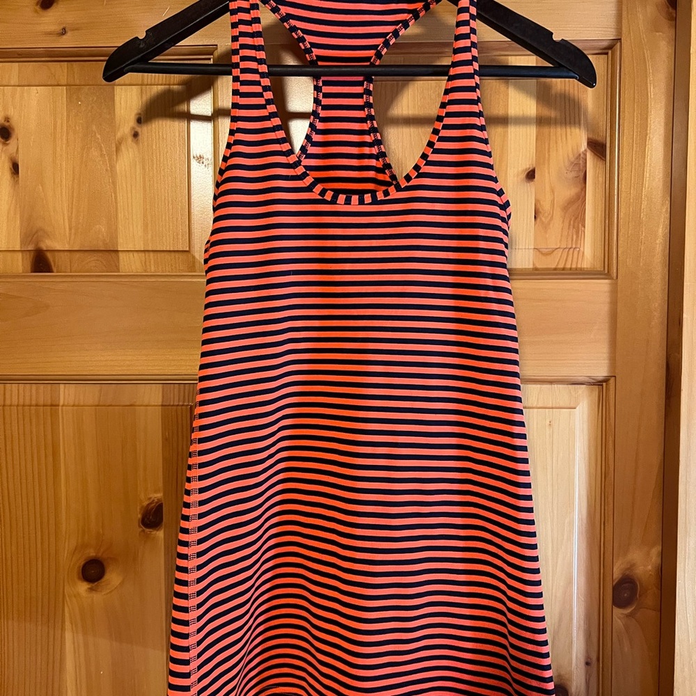 Lululemon Size 8- Striped Racerback Tank Top